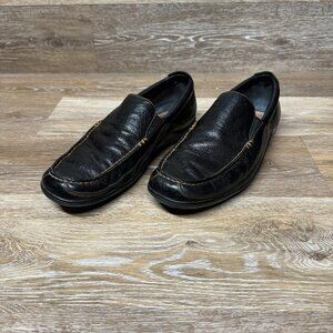 Cole Haan Tucker Venetian Men Black  Leather Loafer Size 10 M